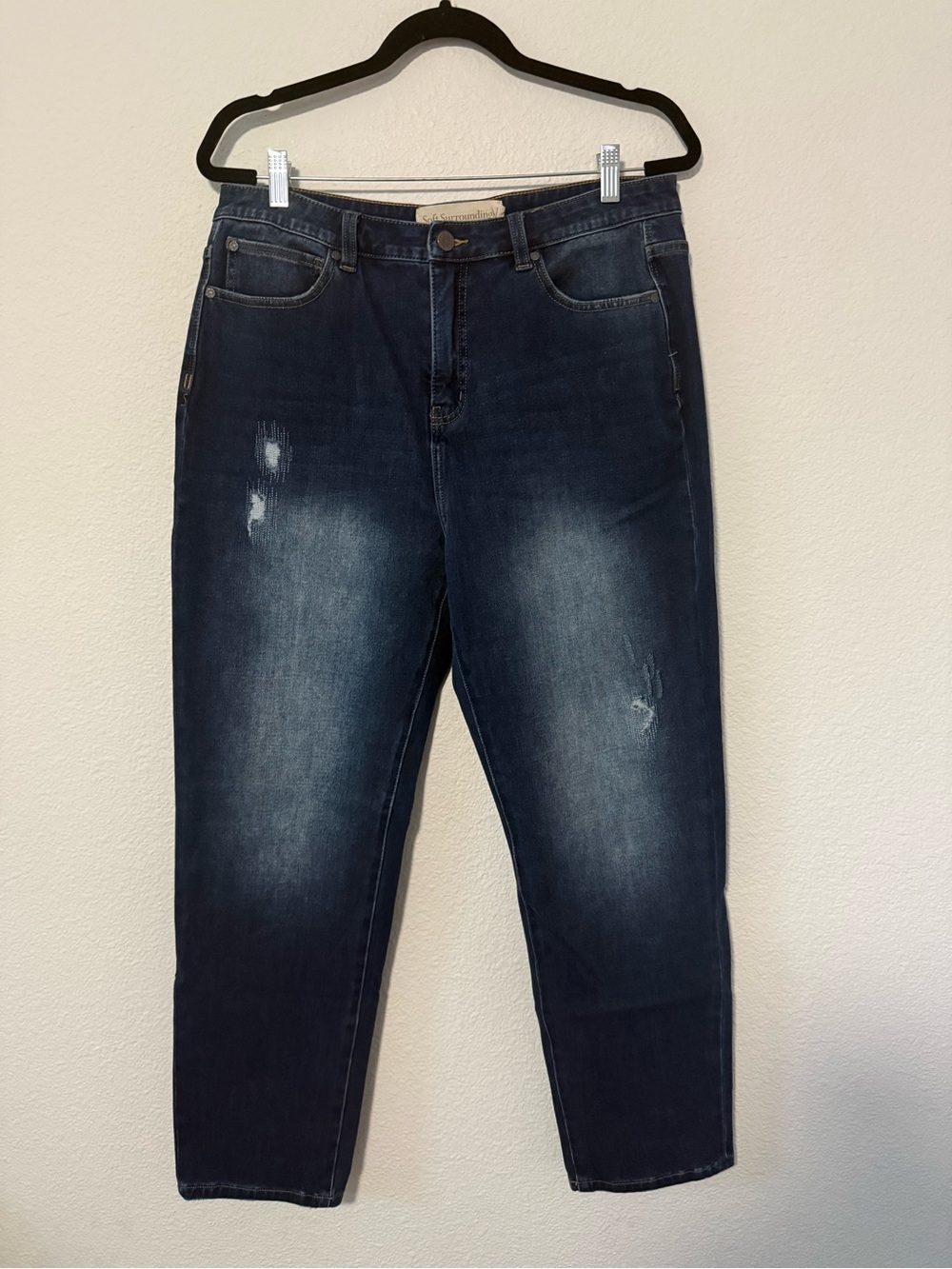 Soft Surroundings Dark Blue High-Rise Jeans